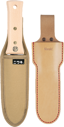 Niwaki Hori Hori + Canvas Sheath + Leather Holster