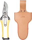 Niwaki GR Pro Secateurs • Large + Single Leather Holster • Large