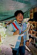 Takuya with Niwaki RHS Chelsea Tote bag