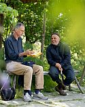 Jake Hobson and Fergus Garrett at Great Dixter