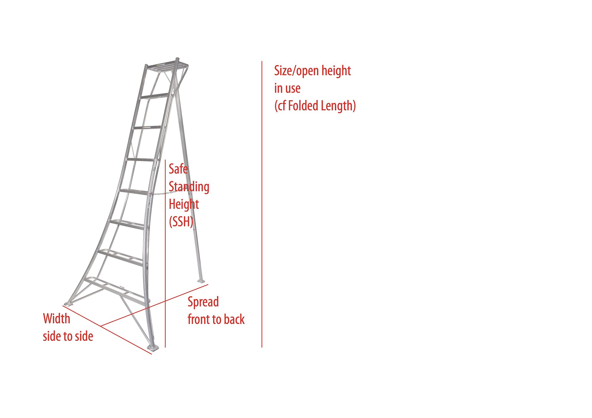 Niwaki Tripod Ladders for large topiary and hedges